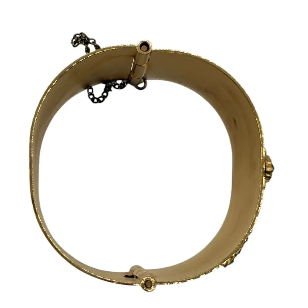 Chanel Snowflake Autumn 2001 Cuff Bangle Bracelet #2